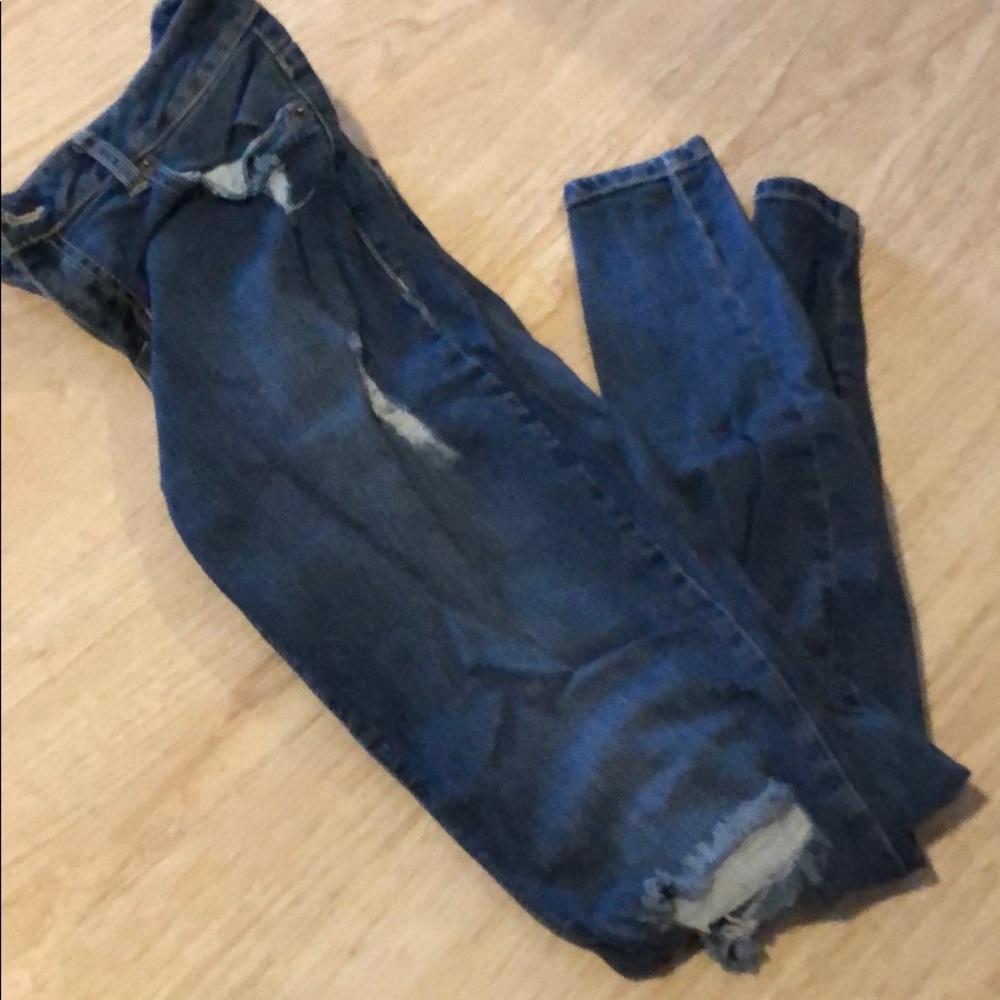 Distressed jeans boyfriend